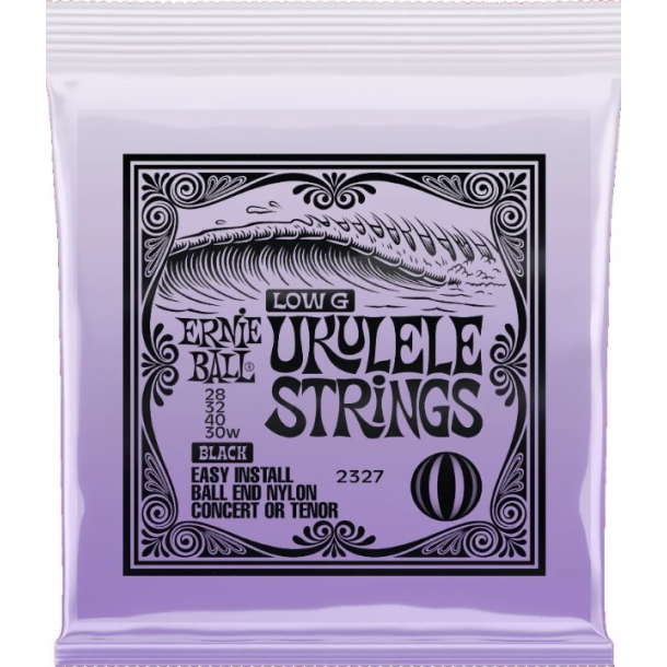 Ernie Ball 2327 Ukulele Strings "Low G" - Black